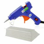 HOTGLUEUN 20 Watt Mini Hot Melt Glue Gun with 10 Glue Sticks For DIY Art And Crafts