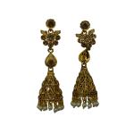 Priyansh Enterprise Handmade Gold Brass Traditional Earrings For Parties, Festivals For Women