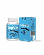 Vokin Biotech TopViz Eye Care Supplement to Improve Vision, Blue Light & Digital Guard (Lutein, Zeaxanthin) - 60 Vegetarian Tablets (Pack of 1)