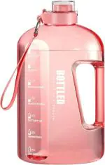 Delzon Pink Plastic Sports Water Bottle, 2500 Ml