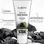 Elibliss Charcoal Gel Face Wash, 75ml (Pack of 1)