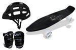 Jaspo Black Ride On Penny Board Eco Skateboard combo 22 X 5.5 inch, 10 yrs