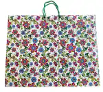 KOSY Flower Print (Extra Large) Paper Gift Bag for Shopping Bag, Return Gift Bag, Party Bag, Carry Bag (Pack of 10)