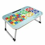 MADHULI Portable Multicolor Snakes & Ladders Design Wooden Study Table 61 x 40.6 x 26.7 cm