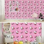 JAS HOME DECORS Multicolor vinyl Hello kitty kids 200* 45CM