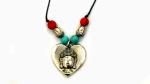Astroghar Tibten Meditating Buddha Metal Multicolor Pendant For Men And Women