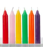 atorakushon Multi Colour Stick Candle specially for Ritual Festival Candles Decoration Lighting Diwali Pooja Needs Birthday Pack of 18 Diya/Candles