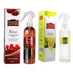 NEXT CARE Set of 2 Air Fresheners - English Leather Rose and Lemon Air Freshner-250ML