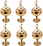 Fashion Bizz Gold Brass Diya Set, 4.5 - Pack Of 6