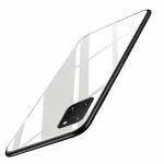 EDGEKART Realme C11 White Toughened Glass Back with Shockproof TPU Bumper Case Cover,MOBILE COVER|FLIP COVER| BACK COVER| MOBILE COVER|MOBILE CASE