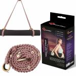 PowerMax Fitness 100% Cotton Macramé Boho style Hand Woven Yoga Mat Carrying Strap, Multi-Purpose Strap/Carrier for Your Yoga Mat, Exercise Mat and beach blanket