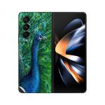 GADGETSWRAP Printed Vinyl Skin Sticker for Samsung Galaxy Z Fold 4 - Peacock Wings