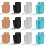 BUSA Plastic Multi Purpose Plastic Storage Case Box Organizer for TV AC Remote Toothbrush Pen Charger Plug with Sticker - Multicolor (pack of12)