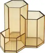 Omega Pen/Pencil Holder - Hexa Brown Pack of 2