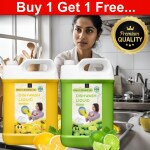 BLISS & BLUSH Dishwash Liquid Yellow 5liter & Green 5Liter Combo pack of 2| Removes Tough Grease, Soft on Hands