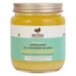 Hetha Organics Himalayan Pahadi / Badri Desi Cow Bilona A2 Cultured Ghee Made in Brass Utensil (Peetal kadhai) Single Origin - 500ml