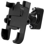 SUKICHI Mobile Phone Holder | Universal Anti-Snatch Bike Mount | Metal Body Cradle Stand for Bicycle & Motorcycle | Waterproof | 360 | Handlebar | Fits All Smartphones (Black) (for All Two Wheelers)