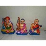 GP DECOR Multicolor Mum Murthigal (Pack Of 3) 10x8x27 cm