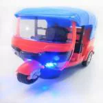 KTRS ENTERPRISE Bump and Go Auto Rickshaw Toy with Sound, Flashing Light & 360 Degree Automatic Rotate