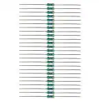 Carbon Film Resistors, 1/4 Watts Fixed Resistor, 100 pieces of 56 Ohms (1 ± 5%)