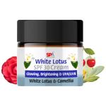 SPAWORLD White Lotus Face Cream with SPF 30 - Glowing, Brightening & UVA/UVB-White Lotus & Camellia, Cherries-50ml