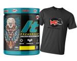 Muscle Flex Nutrition Pre-Workout Gym Supplement with Free T-Shirt 195 g (Pack of 2)(Pina Colada)