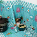 PIXER Multicolor Vinyl Kitchen Model Marbal Nature Wallpaper 200X60 cm