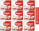 Huggies White Dry Pants Baby Diapers Small 90 Pieces| Pack of 9