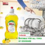 Regular Clean Dishwash Liquid Cleaner For All Utensils Sparkling Clean Dishes _ Long-Lasting Performance _ Easy Rinse-Off _ Removes Stubborn Stains _ Ideal for Household and Commercial Use. 500ML