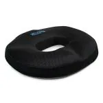 WELLGIVER Orthopaedic Memory Foam Coccyx Donut Pillow Seat Cushion for Lower Back Pain, Sciatica, Tailbone, Lumbar Pain Relief (Mesh Black)