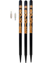Gls Black Wood Cricket Wickets Set