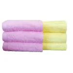 Regency India Quattro 100% Pure Cotton 400 GSM Soft Hand Towel with Unique Border Design, 40 x 60 cms (White)