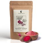 Herbal Mitra 100% Natural & Pure Beetroot Powder For Skin Brightening, Healthy Pinkish Skin & Rosy Cheeks, Glowing & Shiny Skin Face Pack | Eco-Friendly Paper Pouch (200 Gms)