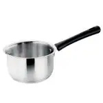 Prabha Heavy Gauge Bottom Encapsulated Base Stainless Steel Saucepan Without Lid, 0.85 L