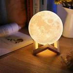 Glowserie Moon Lamp Moon Night Light 3D Printing 15cm Large Lunar Lamp for Kids Gift for Women USB Rechargeable Touch Contral Brightness Warm and Cool White