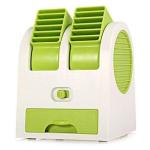 ELITE INFOTECH Mini AC USB Battery Operated Air Conditioner Mini Water Air Cooler Cooling Fan Duel Blower with Ice Chambe Perfect for Temple,Home,Kitchen USE, Study