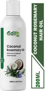 Edith Naturals Coconut Rosemary Hair Oil For Men And Women For Complete Hair Fall Control Hair Oil (200 Ml)