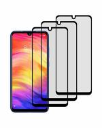 GADGETRONICS Redmi Mi Note 7 Pro, 7 and Y3 Black Tempered Glass Scratch Resistant and Anti Fingerprint Screen Protector