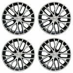 PRIGAN Scross Black Silver Wheel Cover 16