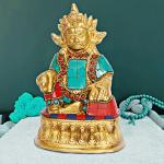 ARTVARKO Handwork Brass Lord Kuber Maharaj Murti - 6 inch