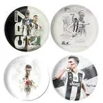 Dhcrafts Multicolor Metal Cristiano Ronaldo Cr7 D1, Cristiano Ronaldo Cr7 D2, Cristiano Ronaldo Cr7 D3, Paulo Dybala Printed Fridge Magnet, 5.8 Cm (Pack Of 4)