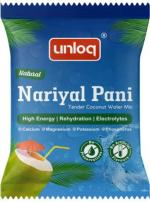 unloq Natural Tender Coconut Water Mix (20 SachetX11gm)| Instant Nariyal Pani|Energy (11 g, Pack of 20)