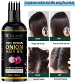 KURAIY pure Human Herbal Onion Hair Oil For 10X Faster Hair Growth (50 ml) & (MEN & WOMEN)
