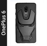 Vakibo Oneplus 6 Black Rubber, Silicon 3D Case Back Cover