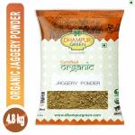 Dhampur Green 4.8Kg Organic Jaggery Powder | 800g x 6 Packs | 100% Organic, 100% Pure & 100% Chemical Free | Jaggery Powder For Tea and Coffee , Milk, Mithai Sweets