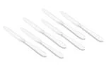Shapes Silver Stainless Steel Dinner Knife Knife (Pack Of 6)