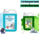 AADHIYA SALES LIQUID DETERGENT Suitable for Top Load & Front Load Washing Machine and Bucket Wash And Dishwash Liquid Gel Can Jar, Dishwashing Liquid For All Utensils