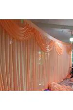 Ayushkacrafts Peach Sidewall Decorative Cloth Tent for Outdoor Decoration