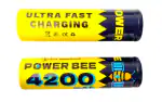 KP Original battery Flat :4200mAh 18650 Power BEE ICR 3.7V Rechargeable Li-ion Battery (Pack of 2)