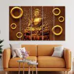 Random Printed maharshi gautam buddha ji MDF Vinyle Paintings
